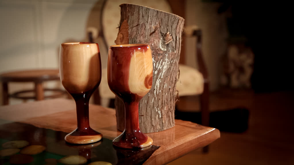 Cedar Goblets in John Williams' Home