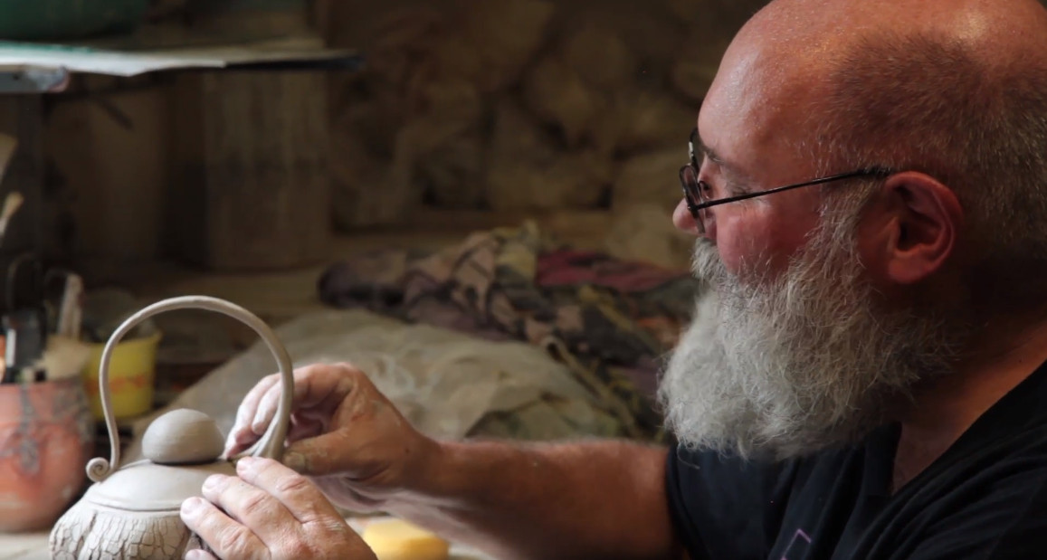 John Kellum in his Studio