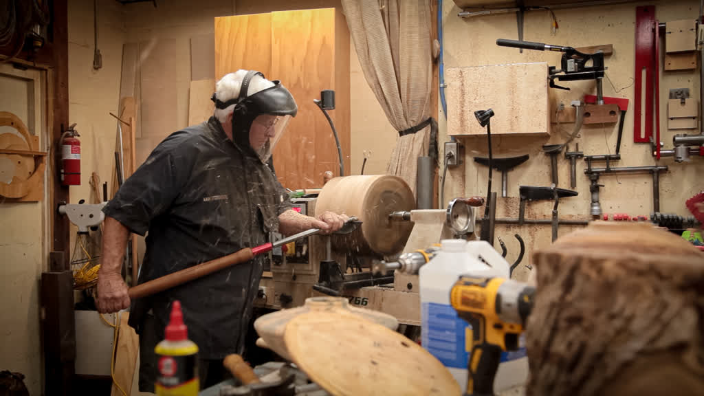 John Williams at his Lathe