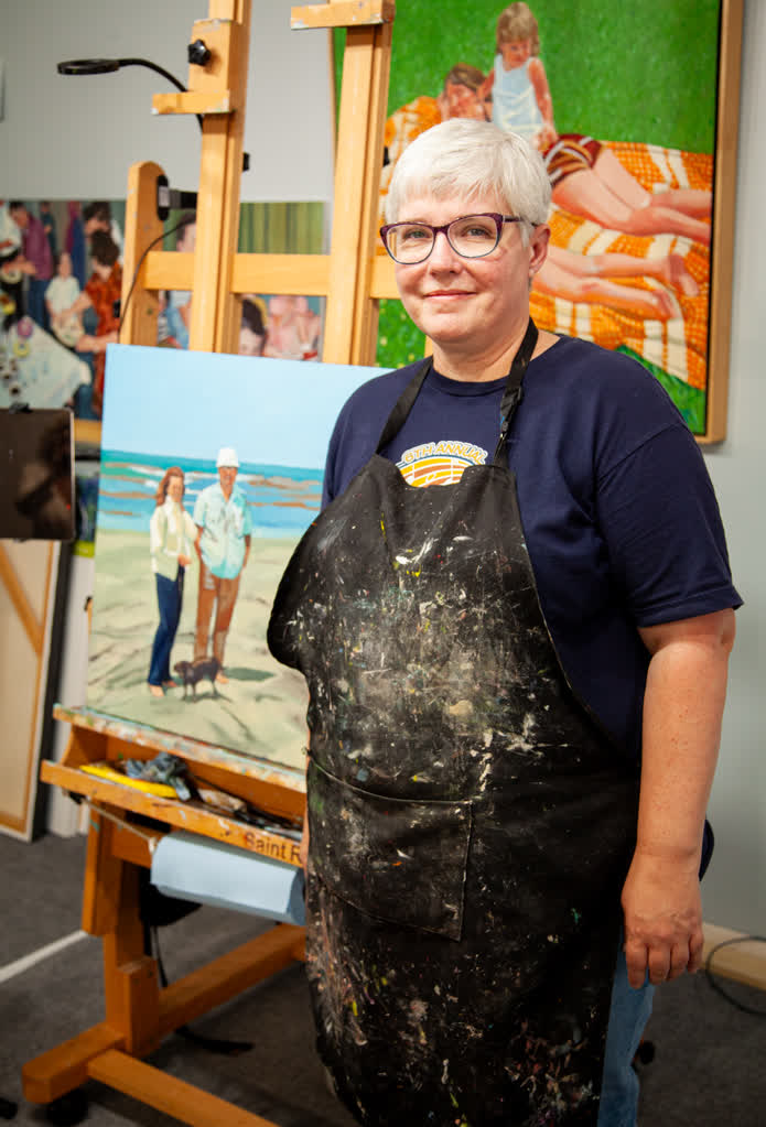 Margaret Baker in her Studio