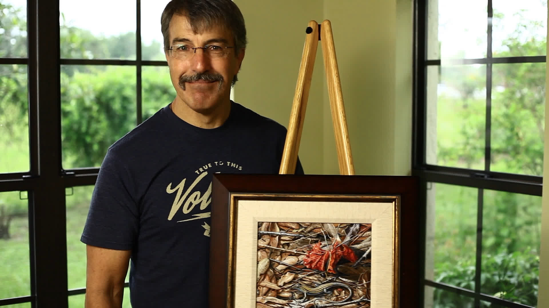 Stephen Koury in his Studio