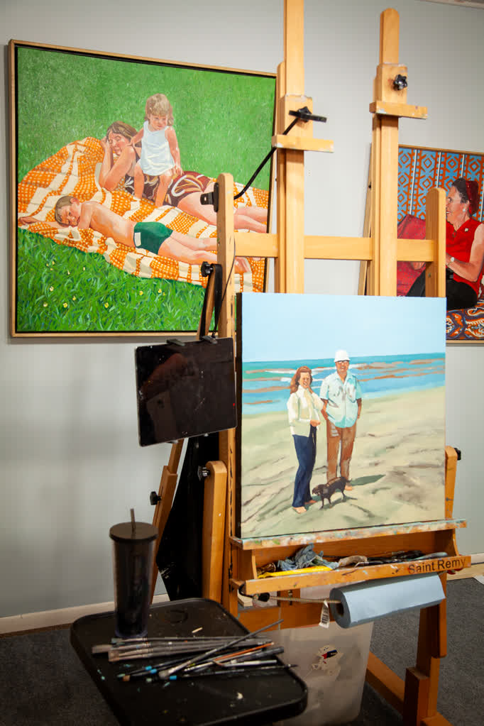 Summer scenes in Baker's studio