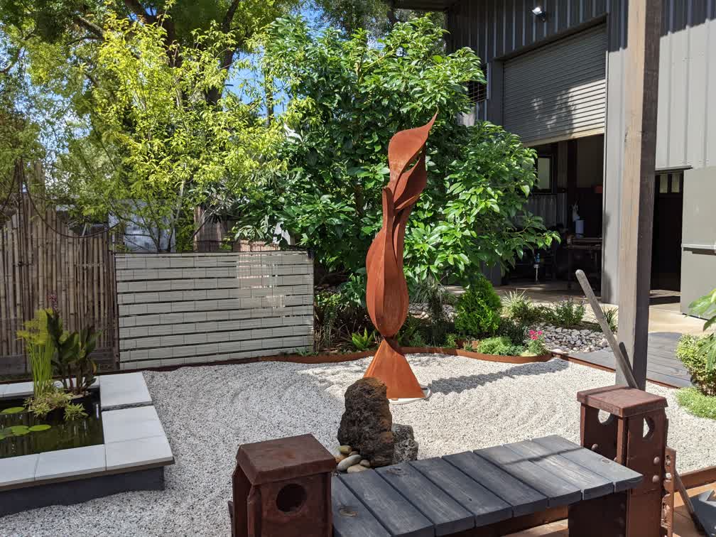 Zen Garden in Dominice's St. Pete studio