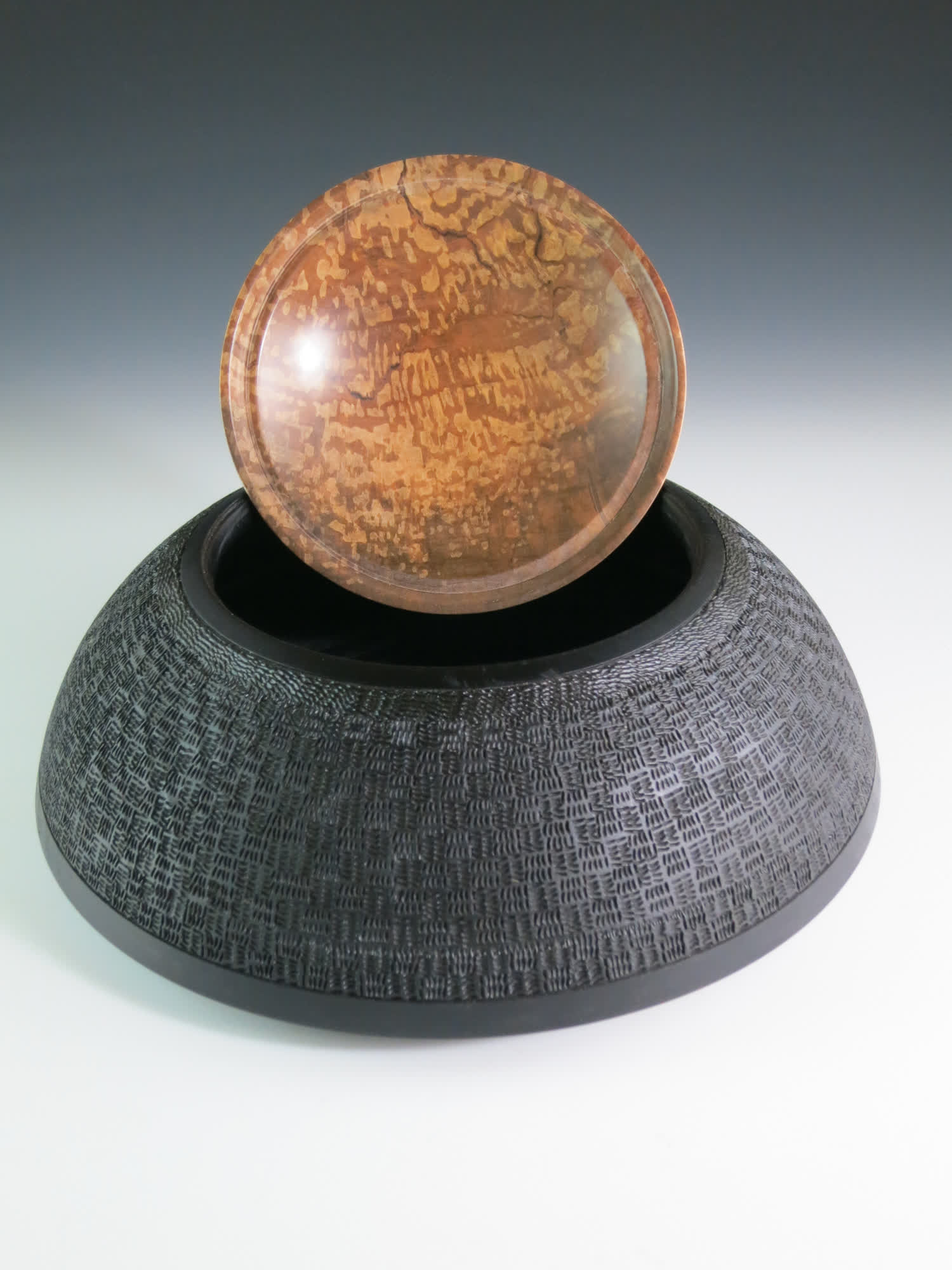 Vessel of Ebonized Cherry and Bradford Pear (C1011)